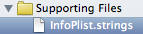 первый infoPlist.файл строк