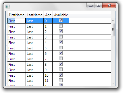 WPF DataGrid